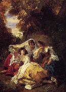 Franz Xaver Winterhalter La Siesta china oil painting reproduction